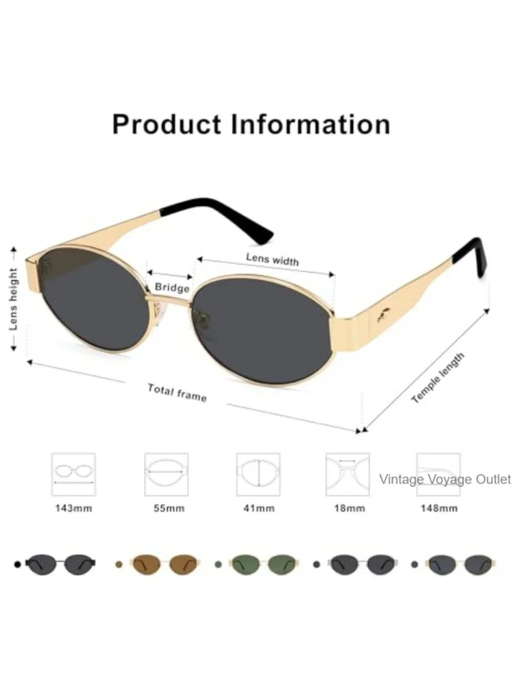 Retro Oval Sunglasses Women Trendy UV400 Protection Driving Shades